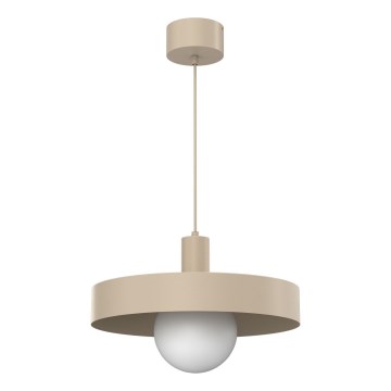 Suspension sur câble CANAN 1xE27/15W/230V Ø 40 cm beige