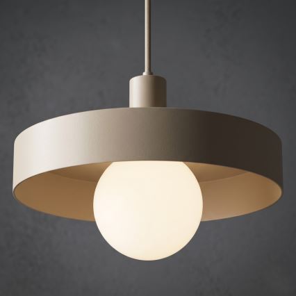 Suspension sur câble CANAN 1xE27/15W/230V Ø 40 cm beige