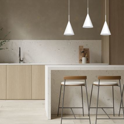 Suspension sur câble CAPITAL 1x GX53/15W/230V, Ø 17 cm, blanche