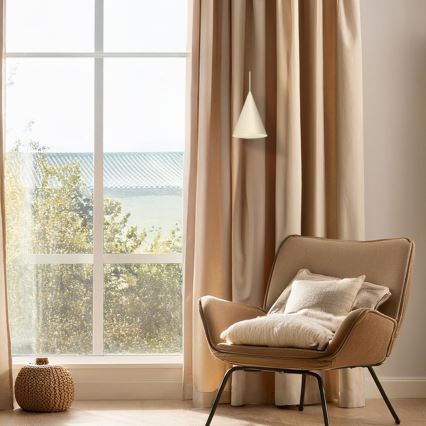 Suspension sur câble CAPITAL 1xGX53/15W/230V Ø 17 cm crème