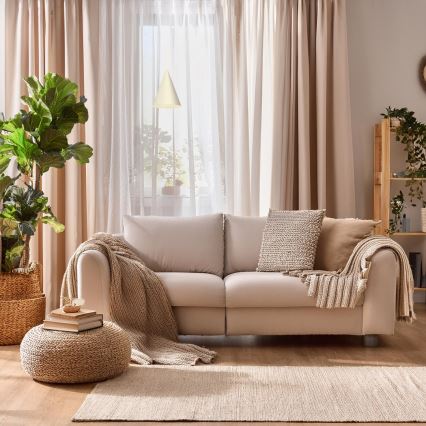 Suspension sur câble CAPITAL 1xGX53/15W/230V Ø 17 cm crème