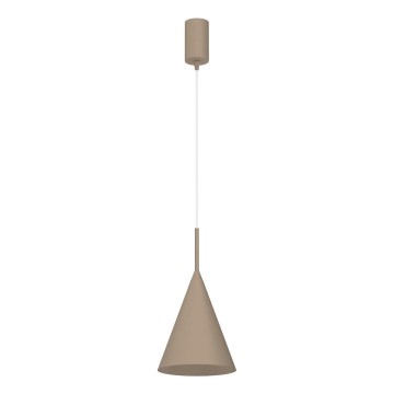 Suspension sur câble CAPITAL 1xGX53/15W/230V Ø 17 cm taupe