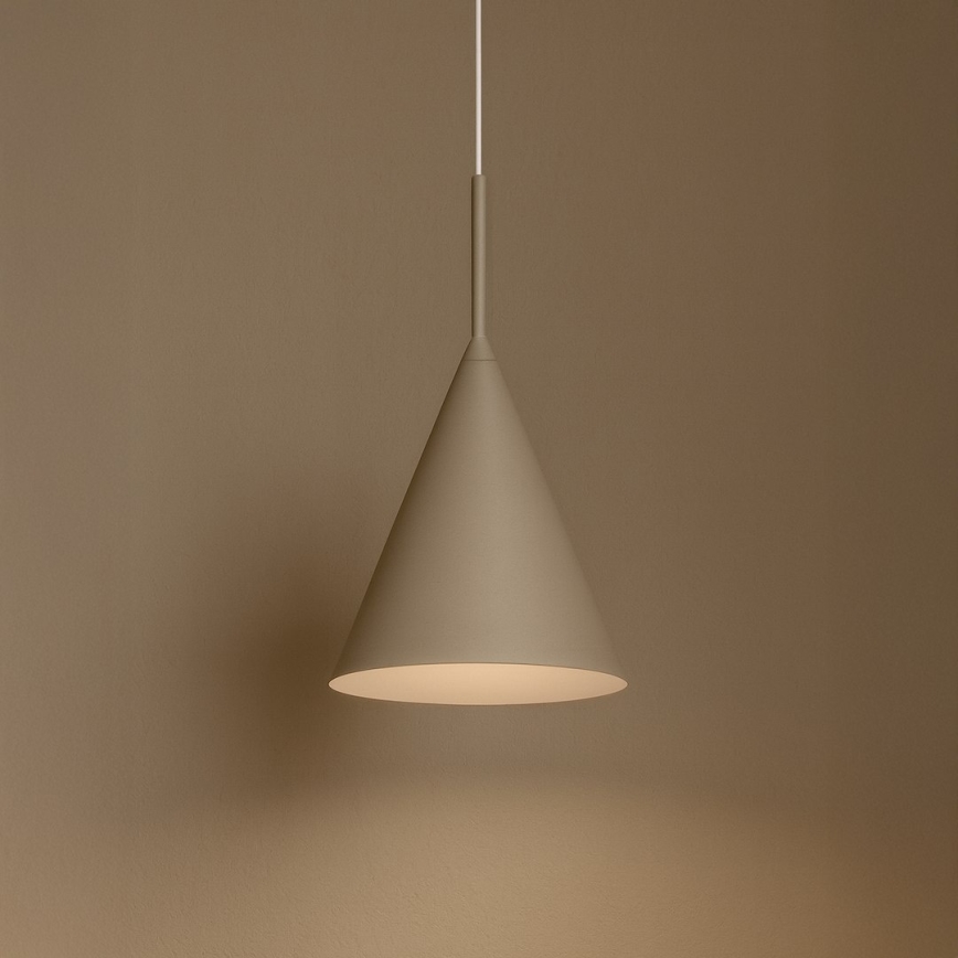 Suspension sur câble CAPITAL 1xGX53/15W/230V Ø 17 cm taupe