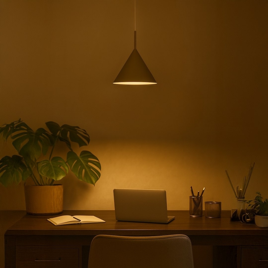 Suspension sur câble CAPITAL, 1xGX53/15W/230V, Ø 32 cm, taupe