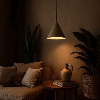 Suspension sur câble CAPITAL, 1xGX53/15W/230V, Ø 32 cm, taupe