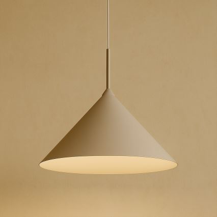 Suspension sur câble CAPITAL 1xGX53/15W/230V Ø 46 cm beige