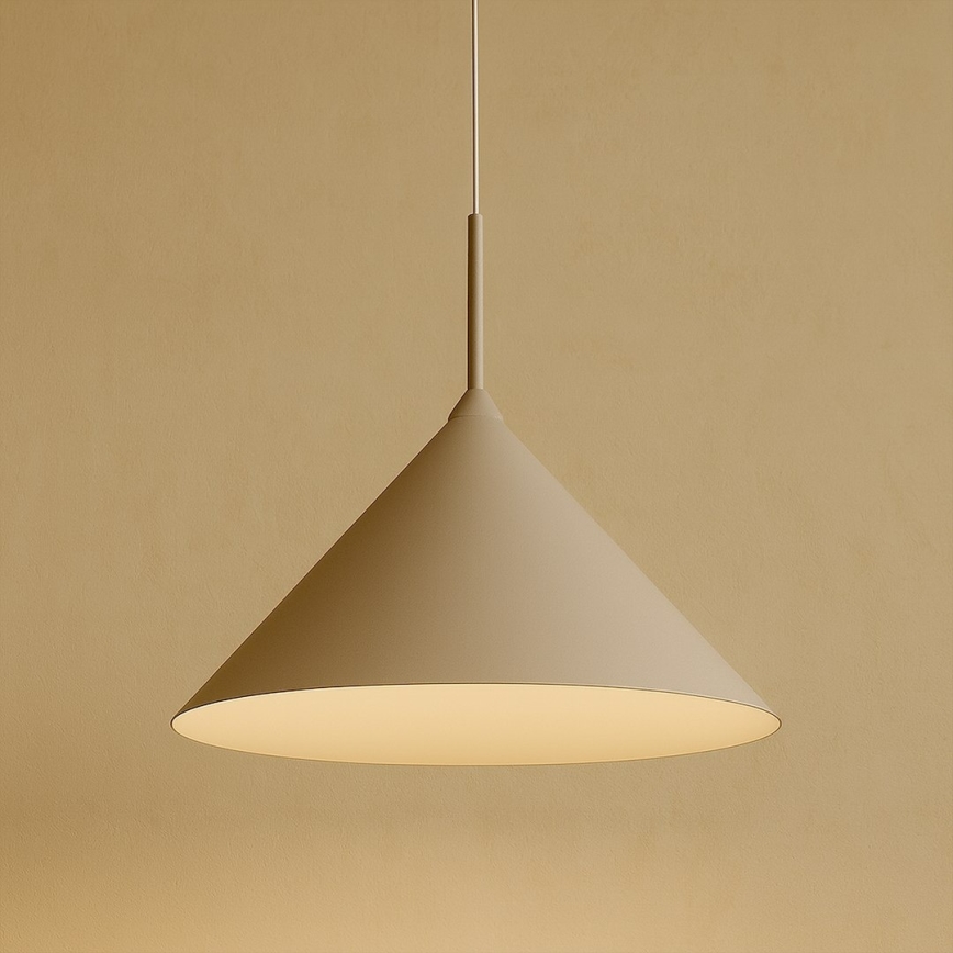 Suspension sur câble CAPITAL 1xGX53/15W/230V Ø 46 cm beige