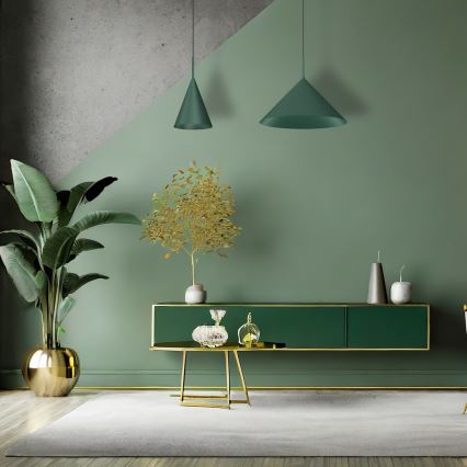 Suspension sur câble CAPITAL 1xGX53/15W/230V, Ø 46 cm, vert