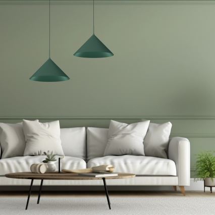 Suspension sur câble CAPITAL 1xGX53/15W/230V, Ø 46 cm, vert