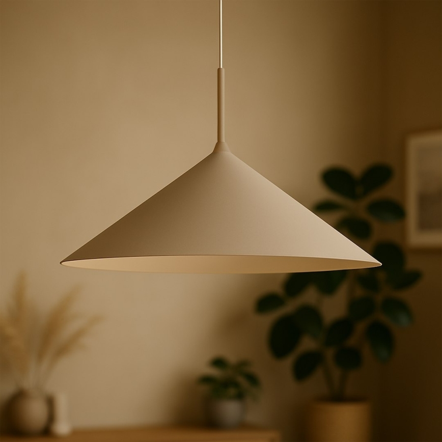 Suspension sur câble CAPITAL 1xGX53/15W/230V Ø 60 cm beige