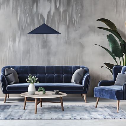 Suspension sur câble CAPITAL 1xGX53/15W/230V Ø 60 cm bleu