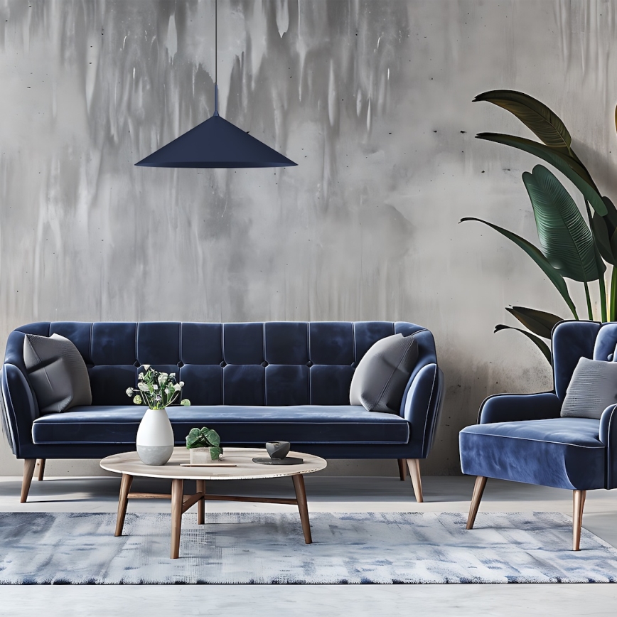 Suspension sur câble CAPITAL 1xGX53/15W/230V Ø 60 cm bleu