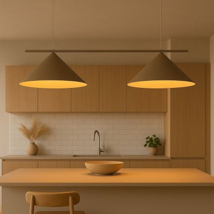 Suspension sur câble CAPITAL 2xGX53/15W/230V beige