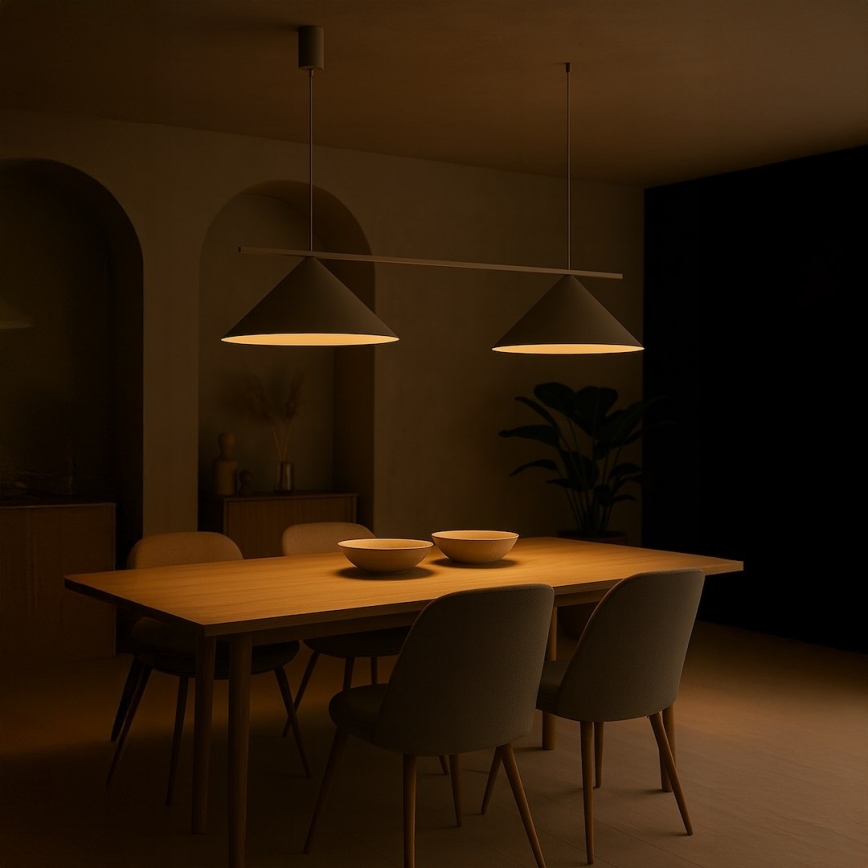 Suspension sur câble CAPITAL 2xGX53/15W/230V beige