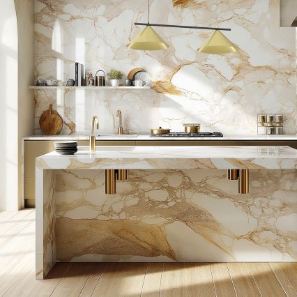 Suspension sur câble CAPITAL 2xGX53/15W/230V dorée