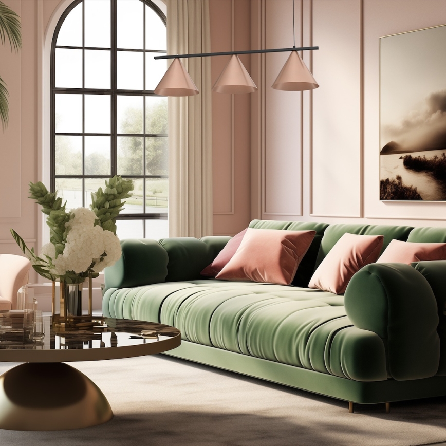 Suspension sur câble CAPITAL 3xGX53/15W/230V cuivrée