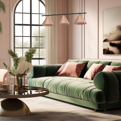 Suspension sur câble CAPITAL 3xGX53/15W/230V, finition or rose