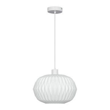 Suspension sur câble CARSON 1xE27/40W/230V blanche
