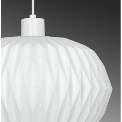 Suspension sur câble CARSON 1xE27/40W/230V blanche