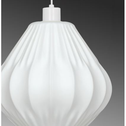 Suspension sur câble CARSON 1xE27/40W/230V blanche