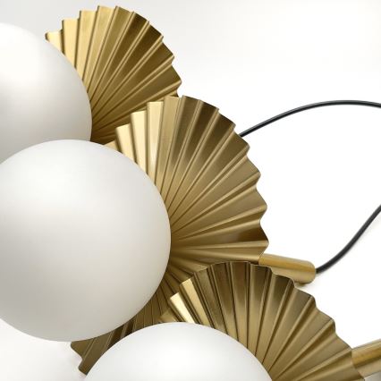 Suspension sur câble CHITA 3xG9/5W/230V dorée