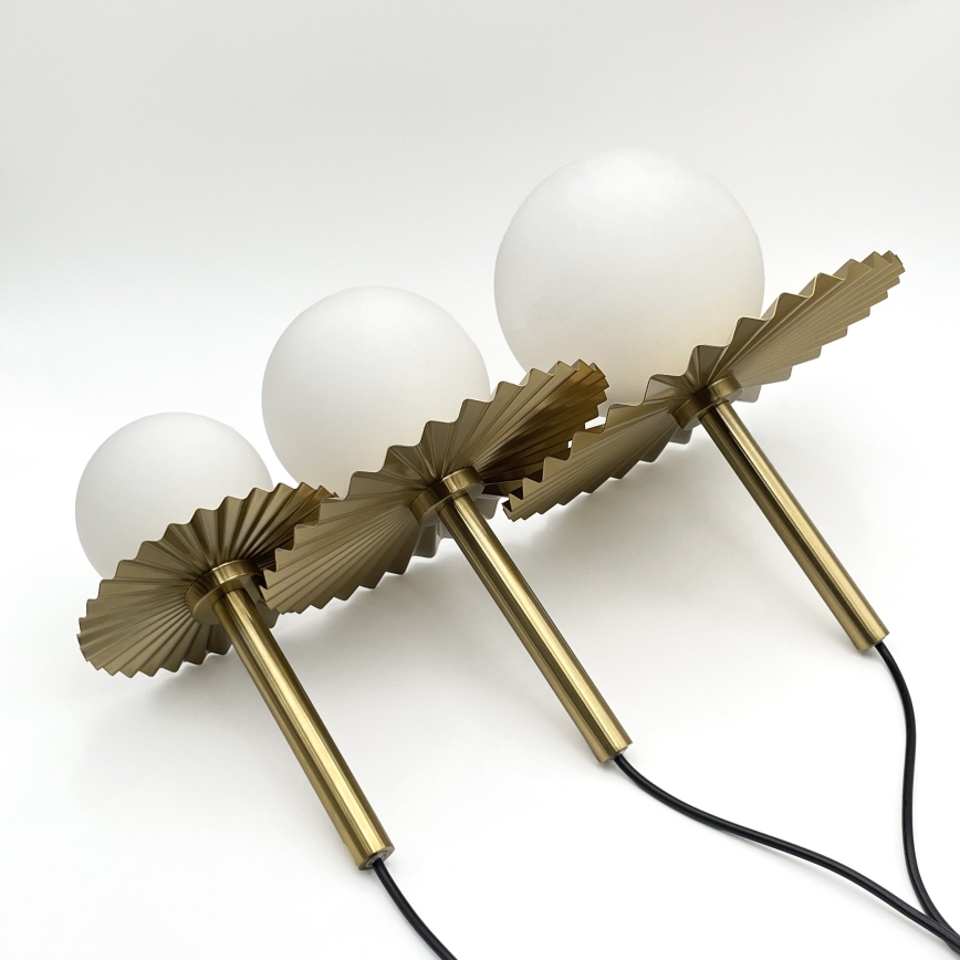 Suspension sur câble CHITA 3xG9/5W/230V dorée