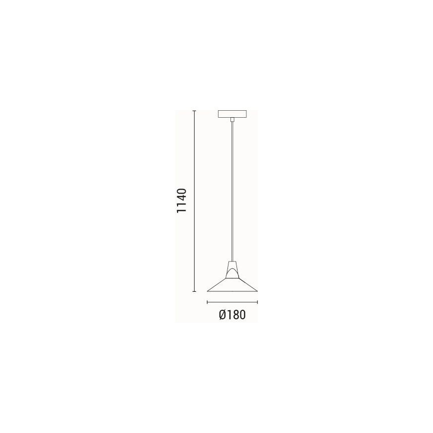 Suspension sur câble CHROMA 1xG9/15W/230V blanche