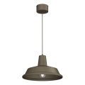 Suspension sur câble CLASS 1xE27/15W/230V bronze