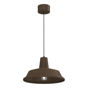 Suspension sur câble CLASS 1xE27/15W/230V marron