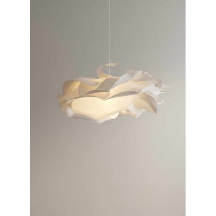 Suspension sur câble CLOUDY 1xE27/40W/230V blanche
