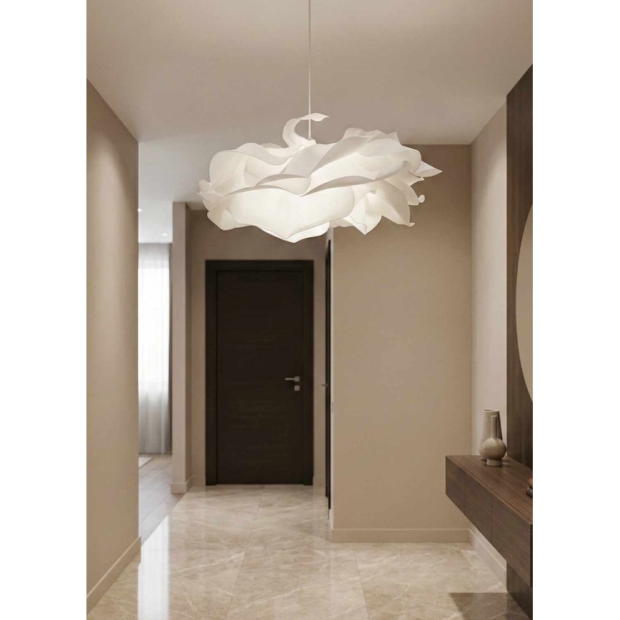 Suspension sur câble CLOUDY 1xE27/40W/230V blanche