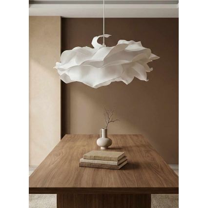 Suspension sur câble CLOUDY 1xE27/40W/230V blanche