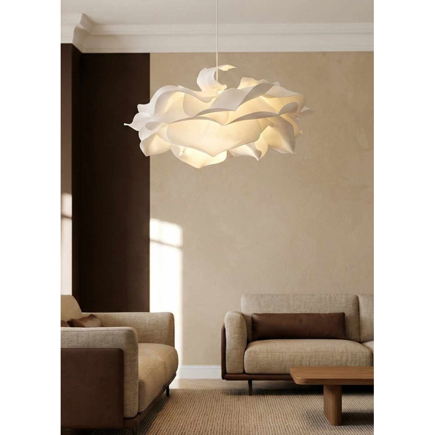 Suspension sur câble CLOUDY 1xE27/40W/230V blanche