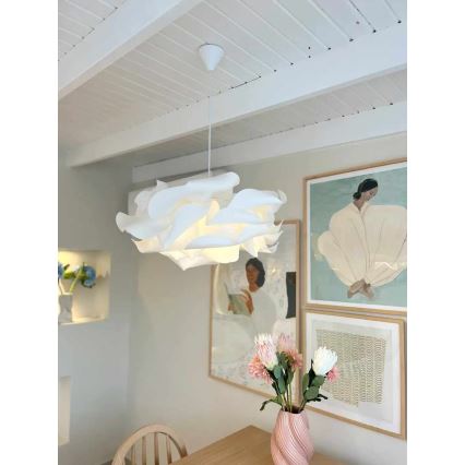 Suspension sur câble CLOUDY 1xE27/40W/230V blanche