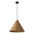 Suspension sur câble CONO 1xE27/40W/230V placage en chêne