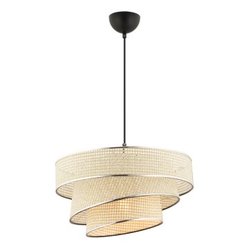 Suspension sur câble COUPER 1xE27/60W/230V crème/chrome brillant
