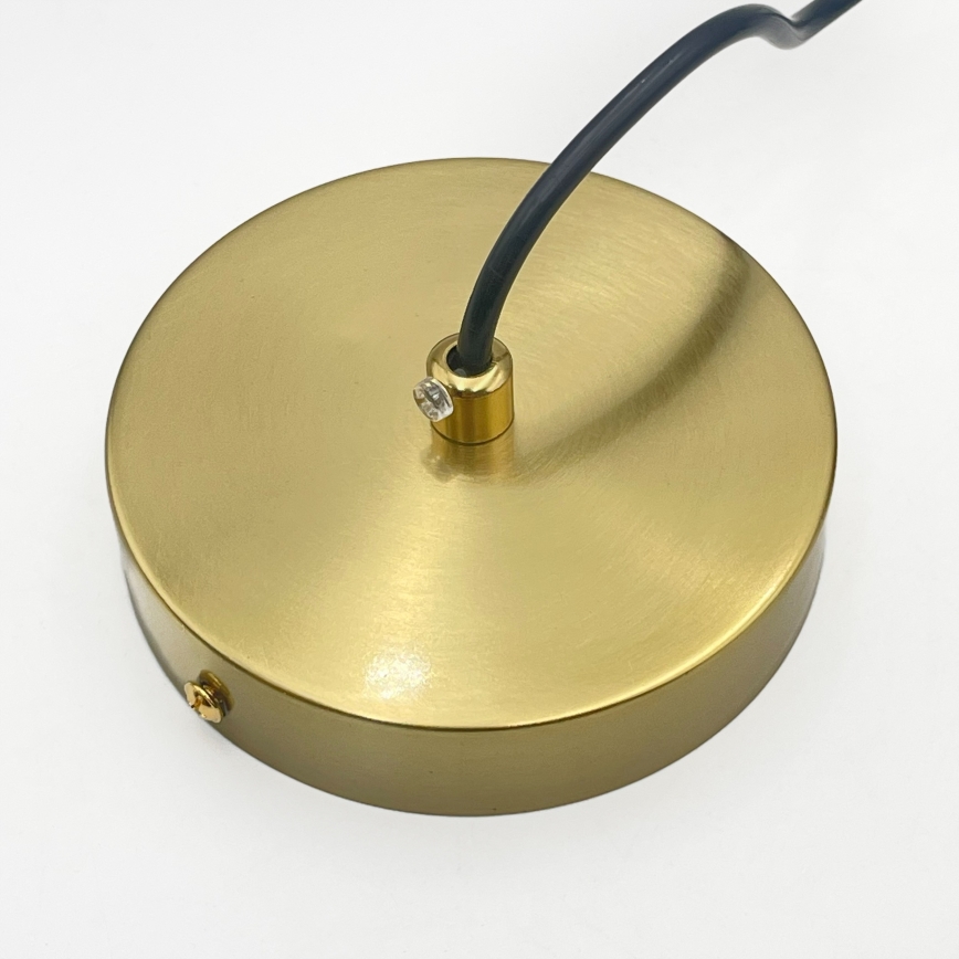 Suspension sur câble CRISTAL 1xE14/15W/230V laiton/beige fumé