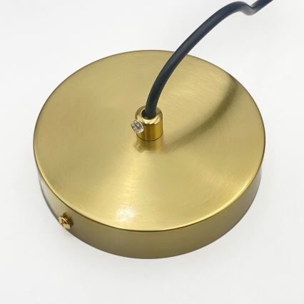 Suspension sur câble CRISTAL 1xE14/15W/230V laiton/noir fumé