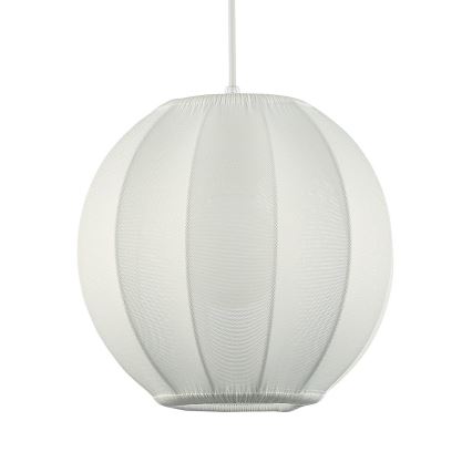Suspension sur câble DANA 1xE27/15W/230V Ø 25 cm blanche