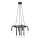 Suspension sur câble DELORI 8xG9/28W/230V noir