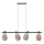 Suspension sur câble DENSO 4xG9/5W/230V chrome noir/cuivré
