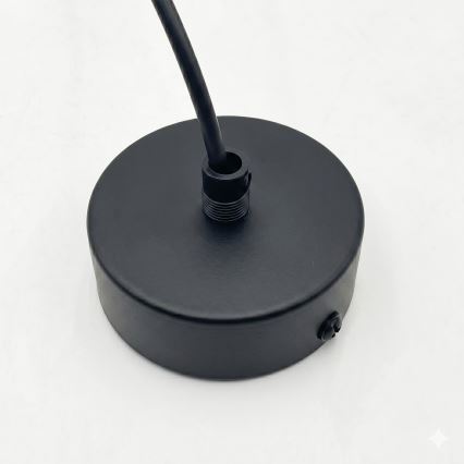 Suspension sur câble DESTELLO 1xE27/15W/230V, diam. 21 cm, noire