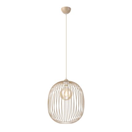 Suspension sur câble DESTELLO 1xE27/15W/230V Ø 33 cm beige