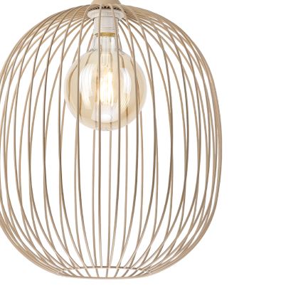 Suspension sur câble DESTELLO 1xE27/15W/230V Ø 33 cm beige