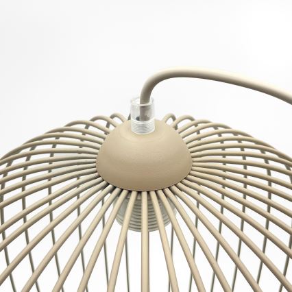 Suspension sur câble DESTELLO 1xE27/15W/230V Ø 33 cm beige