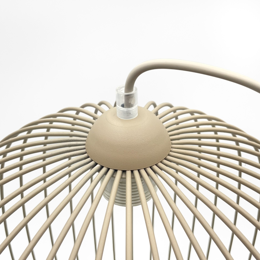 Suspension sur câble DESTELLO 1xE27/15W/230V Ø 33 cm beige