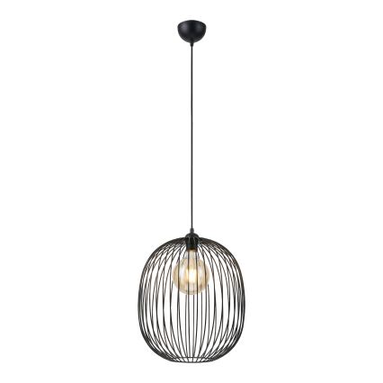 Suspension sur câble DESTELLO 1xE27/15W/230V, Ø 33 cm, noire