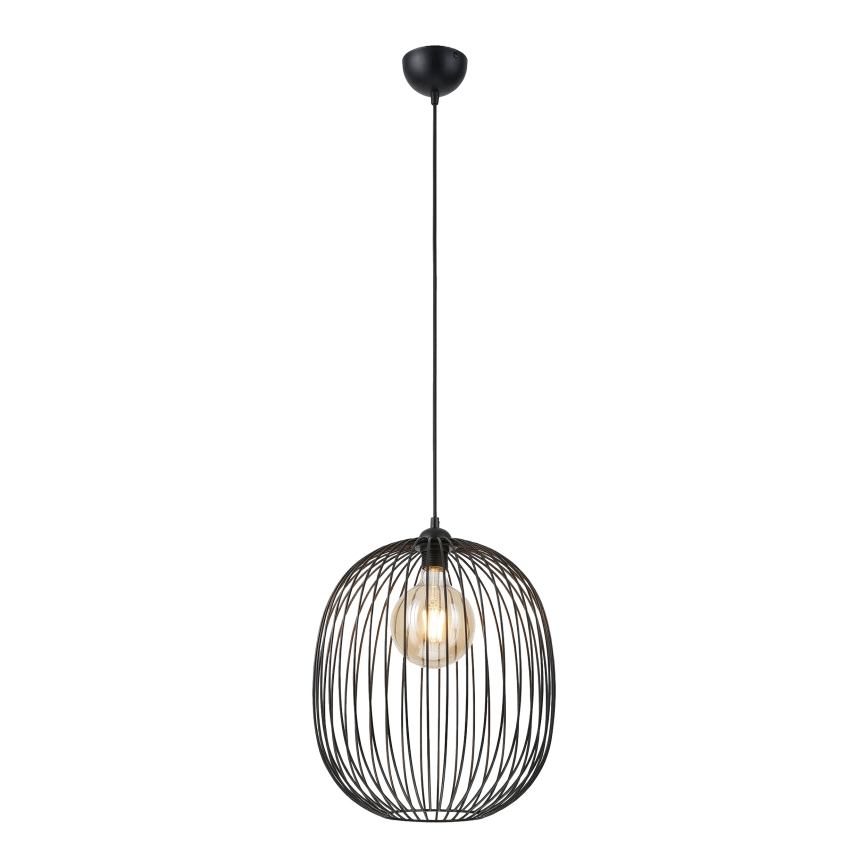Suspension sur câble DESTELLO 1xE27/15W/230V, Ø 33 cm, noire