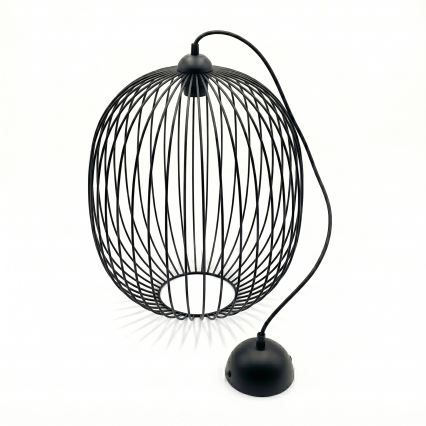Suspension sur câble DESTELLO 1xE27/15W/230V, Ø 33 cm, noire