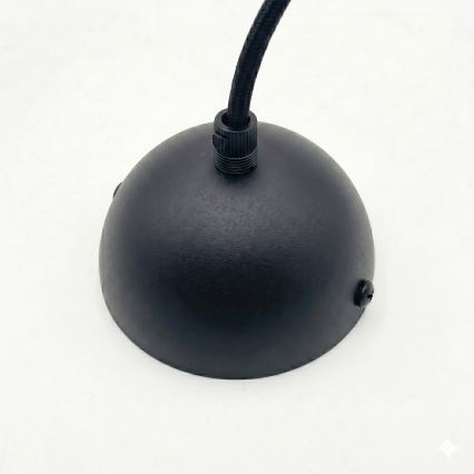 Suspension sur câble DESTELLO 1xE27/15W/230V, Ø 33 cm, noire